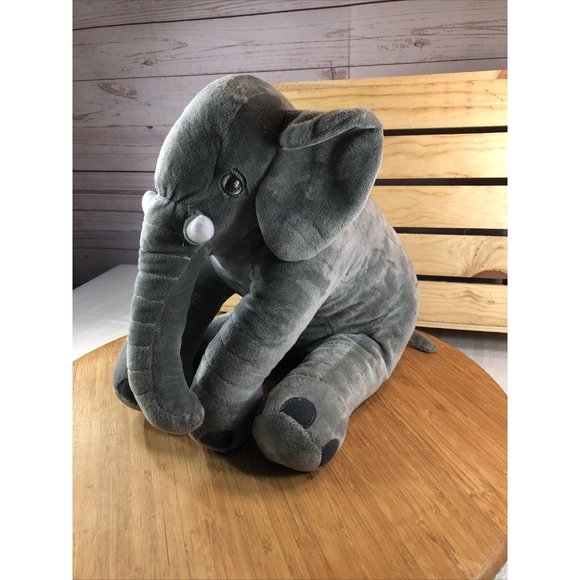 GRIFIL ZERO Big Elephant Stuffed Animal Plush Toy 14"X 13" Long Sit or stand - Picture 3 of 9